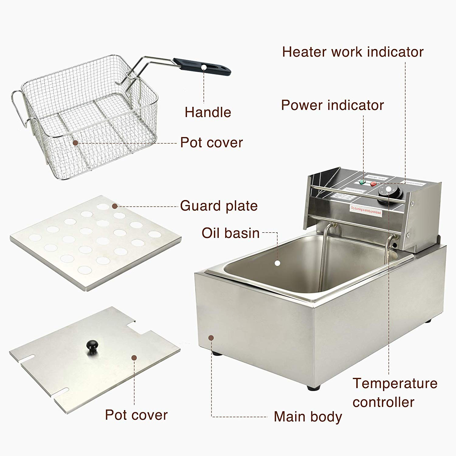 Imported Get 30 OFF on Electric Single Deep Fryer, Fully Stainless