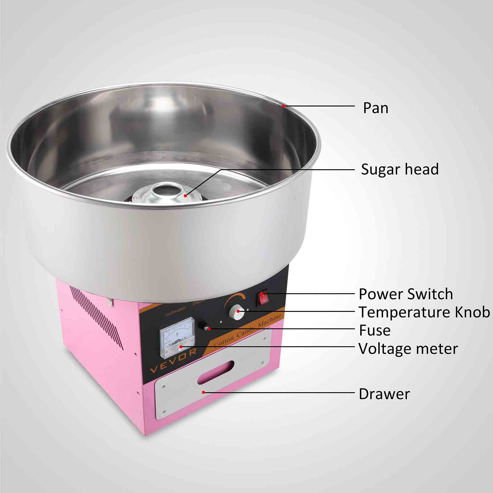 Vevor Cotton Candy Machine Manual