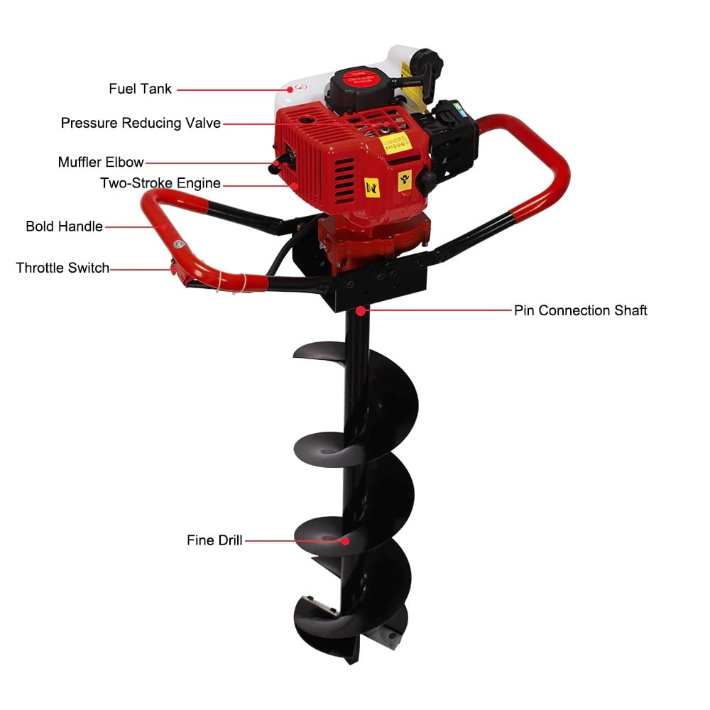 Imported Earth Auger Machine with 12 Inch Auger Bit