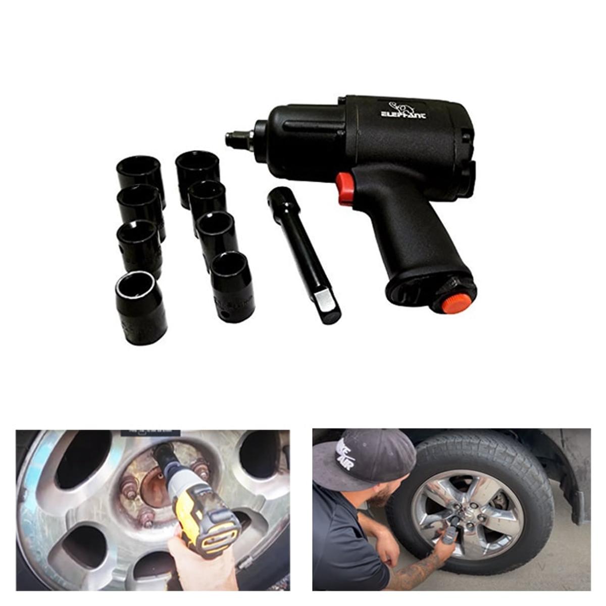 Super Deals Elephant 1/2inch Impact Wrench 18mm, 7500rpm, 850Nm