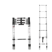 2.6 meter (8.5 ft) Portable Single Telescopic Ladder,7 steps